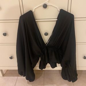 Free People - Elouise Blouse - Black - XS